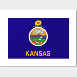 Flag - Kansas wo Txt Posters and Art